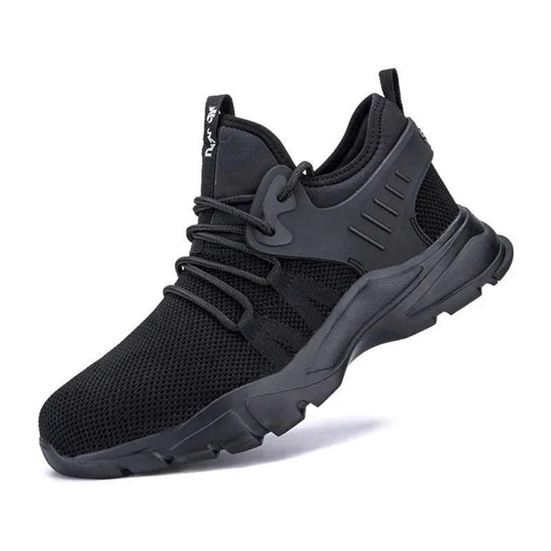 2021 New Work Safety Shoes Men Ankle Boots Steel Toe Shoe Man Anti-Smashing Working Shoes Mens Casual Sneakers Lightweight 0.8KG