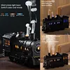 Vintage Steam Train Humidifier, Essential Oil Diffuser, 2 Modes Night Light Cool Mist Humidifier for Bedroom, Office Desktop