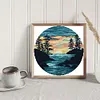 Sunset-14CT Stamped Cross Stitch Kit(31*31cm)