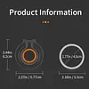 MagSafe Magnetic Ring Buckle Phone Holder Magnetic Ring Back Sticker 360&deg; Rotating Desktop Fixed Magnetic Adsorption
