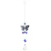 Butterfly Eye Crystal Hanging Light Catcher Pendant Garden Window Decor (B)