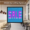 Smart Pixel Display, Programmable 32 x 32 LED Pixel Art Photo Frame APP Controlled Digital Clock Programmable Text Pattern Animation Wall Mount/Desktop Mount for Christmas Game Room Home Office Decoration