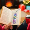 (US Local)3Pcs Special Shaped Framed Flowers 5D DIY Diamond Art Book Mark for Home Office