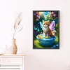Diamond Painting-DIY Full Round Drill Wings Cat(60*40 CM)