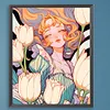 【Limited Stock Sale】Tulip Girl-Paint by Numbers Acrylic Painting 40*50CM