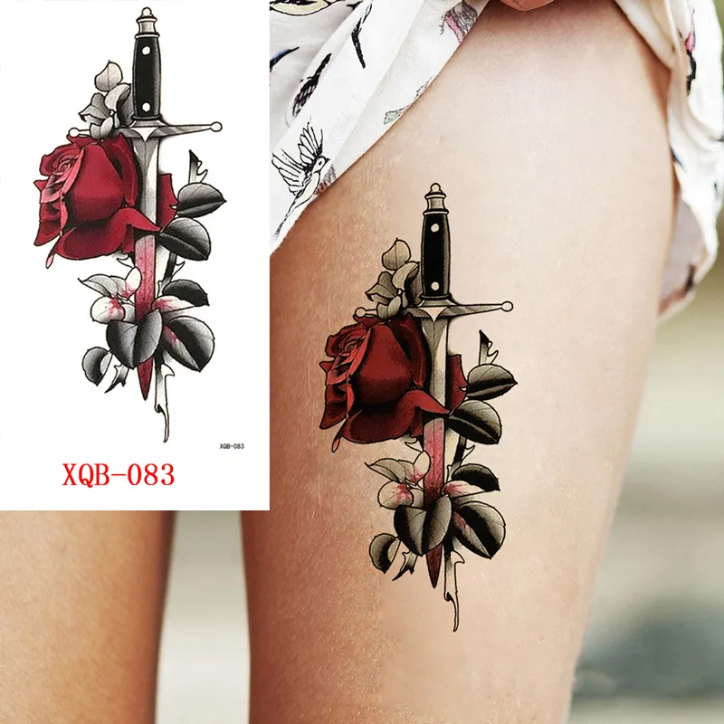 Sdrawing Forest Animal Temporary Tattoos for Men Wolf Tattoo Stickers Tiger Skull Skeleton Fake Tattoo for Women Arm Sleave