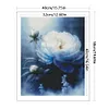 White Peony Flower - 11CT Stamped Cross Stitch 40*50cm/15.75*19.69in