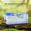 10L Camping Water Bucket Food Grade Car Water Tap Water Kettle for Picnic Travel