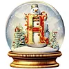 Diamond Painting -DIY Round Drill Xmas Letter H(40x40cm)