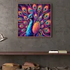 Diamond Painting -DIY Round Drill Colorful Peacock(40*40CM)