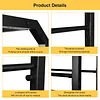 [US Local Warehouse] Fabric Roll Storage Rack with Wheel Large Textile Fabric Display Rack Floor-To-Ceiling Adjustable Hanging Rod Bracket Display Shelf Movable Organizer Holder for Curtain/Wallpaper/Tablecloth