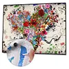 Framed Love Heart - Paint by Numbers Acrylic Painting 40x50cm(HOT)