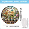 Potted Plant Acrylic DIY Diamond Painting Clock Kit 5D Diamond Art Clock