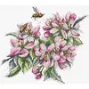 Magnolia And Bee-14CT Stamped Cross Stitch 30*26cm/11.81*10.24in