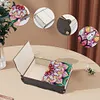(US Local)Diamond Painting Storage Box DIY 5D Diamond Painting Jewelry Box (Flower B)