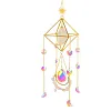 Carillon &eacute;olien suspendu en cristal