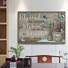 Flower Letter - Full Round Diamond Painting(40x50cm)