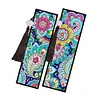 2pcs Creative DIY Diamond Painting Bookmark Special Leather Tassel Kits