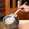 304 Stainless Steel Fine Mesh Strainer Multi-functional Sieve Colander with Handle Fat Skimmer Spoon Kitchen Gadget for Oil Filter Skimming Grease Foam