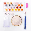 9pcs DIY Wooden Coasters Paint by Numbers Acrylic Painting