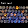 Natural Flame Stone Round Loose Beads Spacer Beads for Making Jewelry DIY Accessories Bracelet Necklace 15 Inch