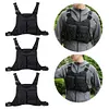 Sports Chest Bag Adjustable Shoulder Strap Front Running Vest Bag for Men Women