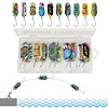 10pcs Metal Spoon Fishing Lures Spinner Bait Artificial Hard Bait Fishing Tackle