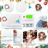 10Pcs Christmas Diamond Painting Photo Frame Hanging Pendant for Xmas Tree