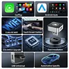 2 in 1 Wireless CarPlay Android Auto Adapter Plug & Play for Factory Wired Cars