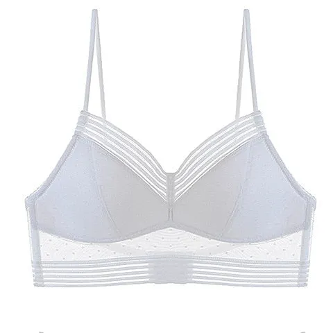 2021 New Women's Open Back Bra Sexy Lace Underwear Fashion Push Up Comfort Invisible Brassiere Female Sexy Dress Lingerie