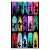 (Stamped/Counted) Princess - 18CT Cross Stitch 25*40cm/9.84*15.75in~Silhouette cross stitch