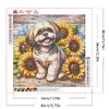 Shih tzu-perceuse ronde peinture diamant-40*40cm