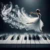 Piano Girl-11CT Stamped Cross Stitch 50*50cm/19.69*19.69in
