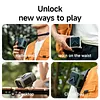 Portable Waist Fan Rechargeable Hands-Free Hanging Neck Fan 100 Speeds 13000RPM with Light for Travel Camping Outdoor Jobsite Sports Golf