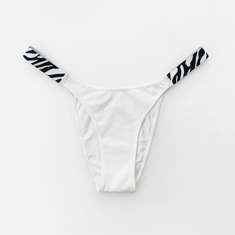 European And American New Panties Sexy Solid Color Panties Fashion Comfort Zebra G-String Low Waist Seamless Underpants Lingerie