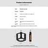Double DU Bicycle Pedal Waterproof Alloy Pedal Anti-Slip Widened Nail Pedal