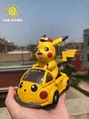 Small & Big Scale Pikachu with Pikachu Car - Pokemon Resin Statue - sun Studio