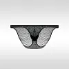 Men's Low-Rise Ultra-Thin Transparent Hollow Bikini Sexy Ice Silk Briefs