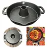 28CM Thick Turkey Pot with Handle Cast Iron Pre-Seasoned Chicken Roaster Pan