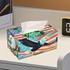 Wooden Colorful Pattern 5D Diamond Painting Tissue Holder Diamond Art Tissue Box
