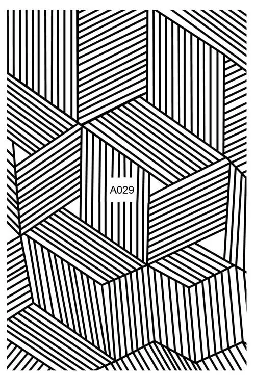 Black Wave Gold Stars White Line Nail Art Stickers Designs Manicure Sticker Back Glue Accessories for Nail Art Decoration Decals-Nail Inspo