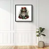 (US Local)Paint By Numbers Kit On Canvas DIY Oil Art Santa Claus Picture Home Decor40x40cm