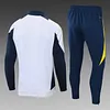 2024/2025 Real Madrid White Long Zipped Jacket Football Shirt 1:1 Thai Quality