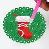 Diamond Painting Coaster DIY Christmas Cup Cushion Table Placemat(8 Piece Set 1 Rack)