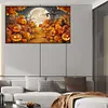 >SALE<Halloween 5D DIY Full Drill Round Diamond Painting Kit Home Wall Decor 70x40cm