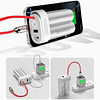 SHARGE Pouch Mini 10000mAh 30W Fast Charging Portable Power Bank with Built-in Type C Cable USB-C and USB-A Port Battery Pack