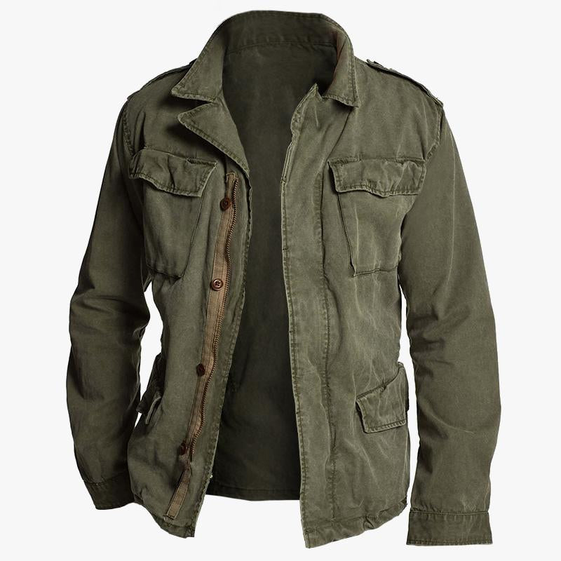 Men's Vintage Casual Workwear Field Jacket 67912635TO - Helixace