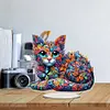 Diamond Painting Acrylic Cat Desktop Ornament Rhinestones Decorations for Adults