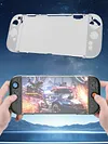 For Switch 2 Detachable Transparent Shell w/ Screen Protector & Thumb Grip Caps