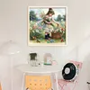 Cute Girl-11CT Stamped Cross Stitch 40*40cm/15.75*15.75in